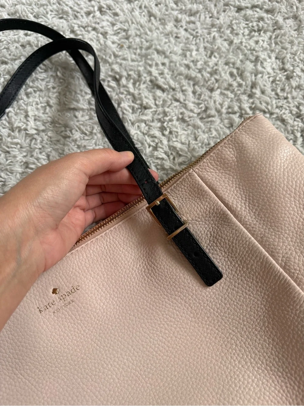 Pink Kate Spade Tote Bag Cow Leather